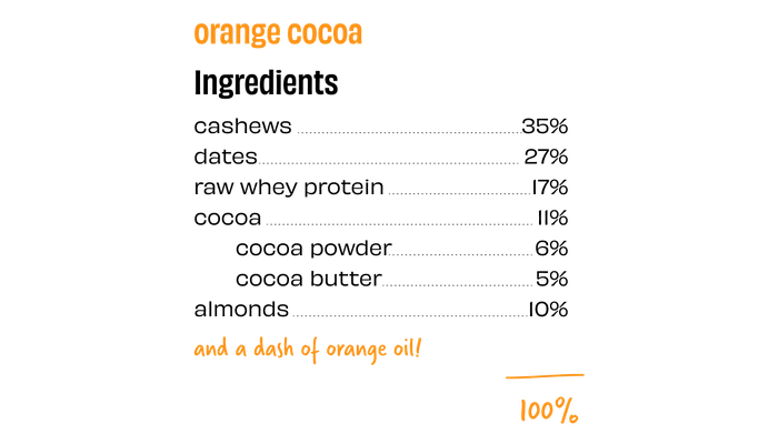 Orange Cocoa Protein Bars - Box of 8