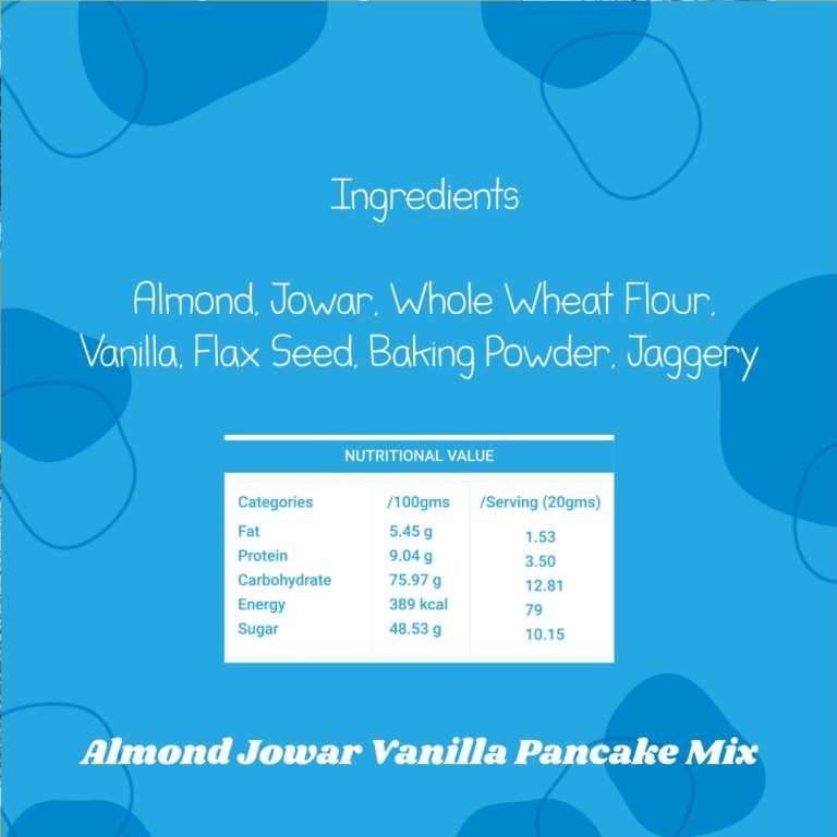 Almond Jowar Vanilla Pancake Mix