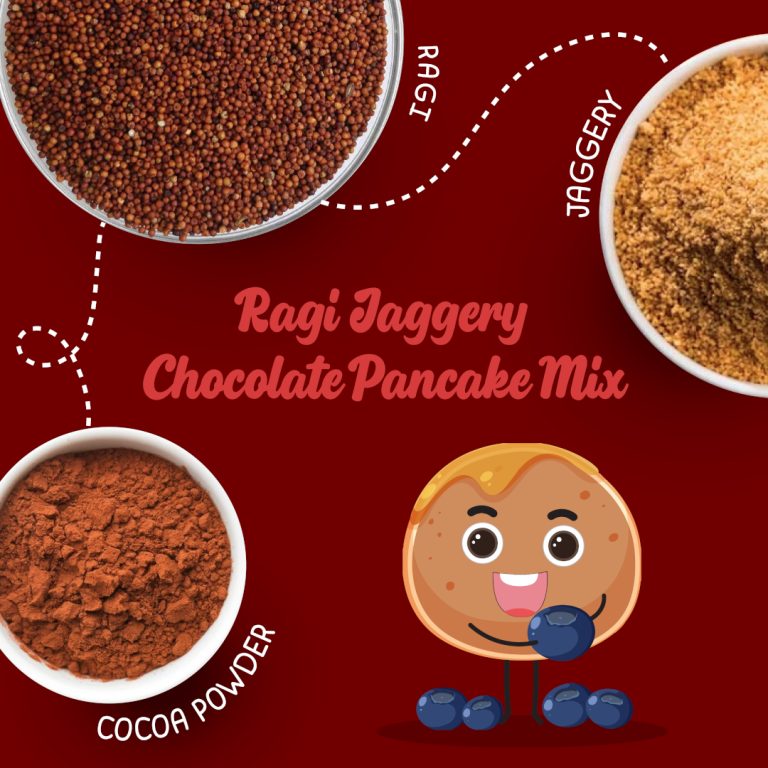 Ragi Jaggery Chocolate Pancake Mix