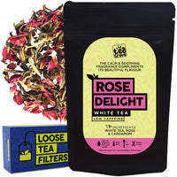 Rose Delight White Tea (50 g, 25 Cups)