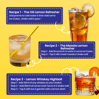 Zesty Lemon Iced Tea (Sugar-Free) | Refreshingly Tangy, Guilt-Free Hydration | 200g