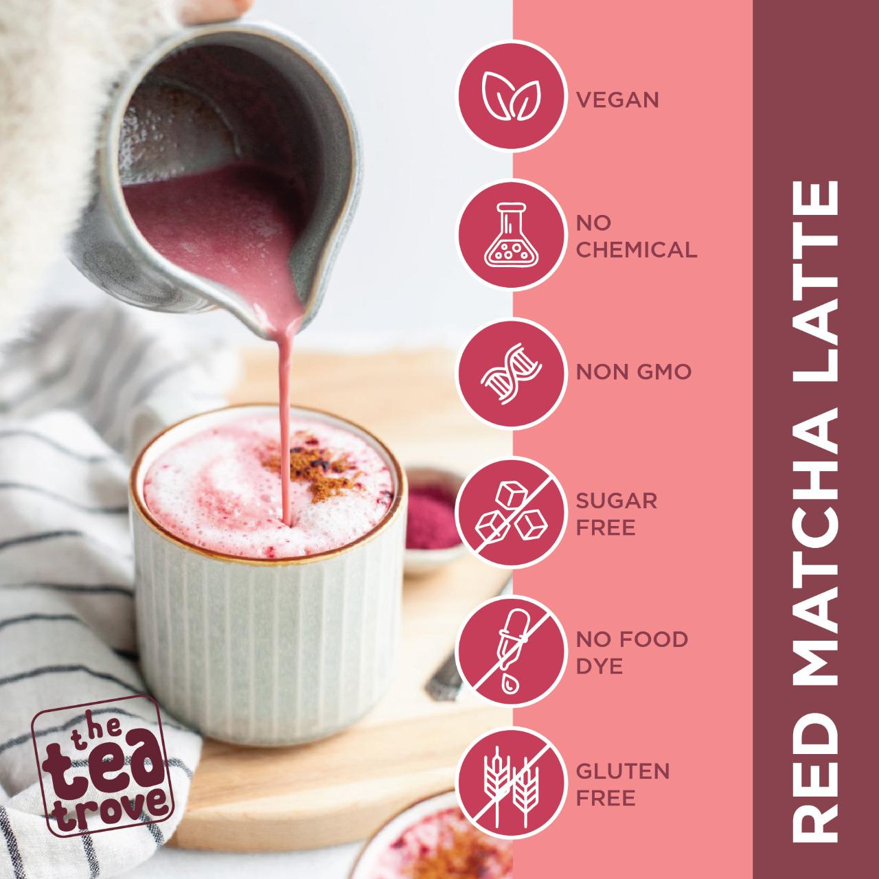 Red Matcha Latte Blend (30 g, 30 Cups)