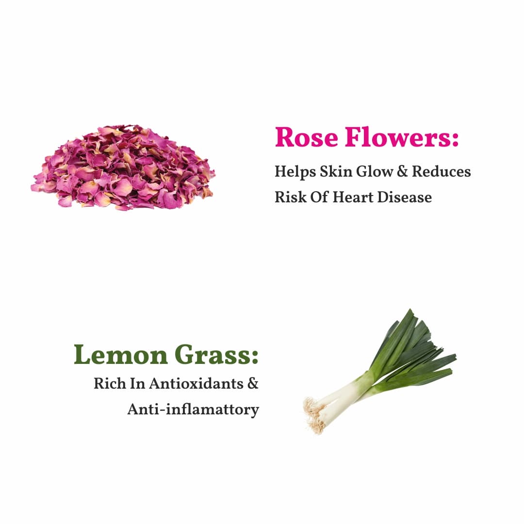 Rose & Lemongrass Caffeine Free Herbal Tea