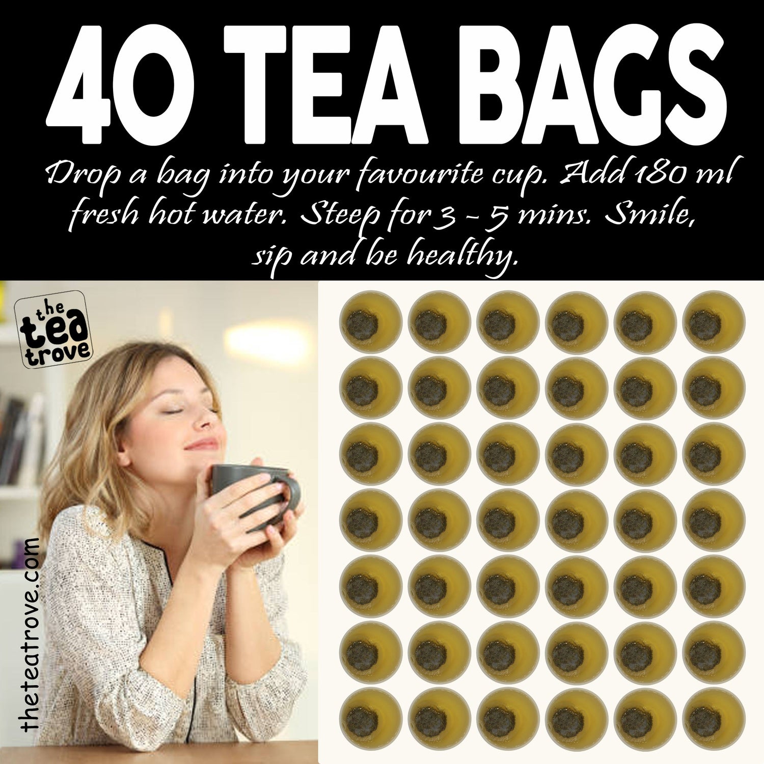 Organic Rosemary Tea Bags - 40 Eco-Friendly Tea Bags