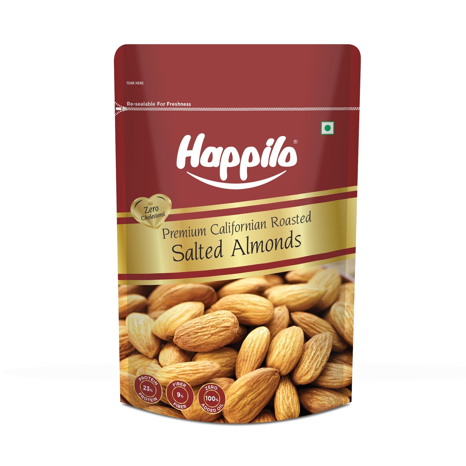 Happilo Roasted & Lightly Salted Premium Californian Almonds