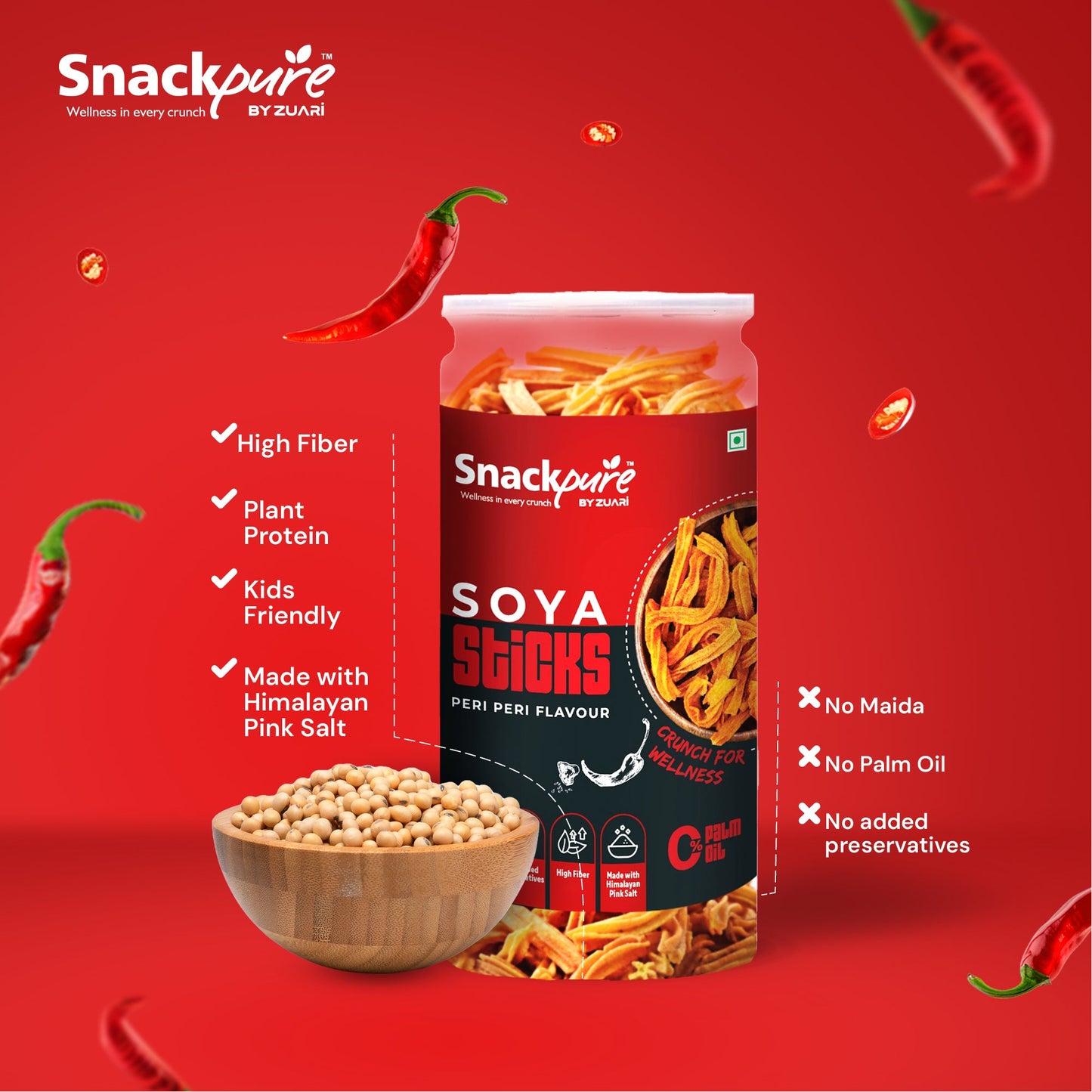 Soya Sticks (Peri Peri)