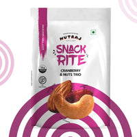 Nutraj Snackrite Cranberry & Nuts Trio Mix 150gm