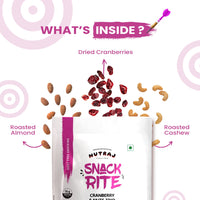 Nutraj Snackrite Cranberry & Nuts Trio Mix 150gm