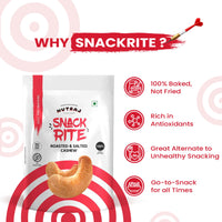 Nutraj Snackrite Roasted and Salted Cashew 150gm