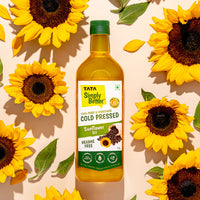 Tata Simply Better Sunflower Oil 1L - 100% Pure, 100% Unrefined, 100% Cold Pressed ,100% Hexane Free