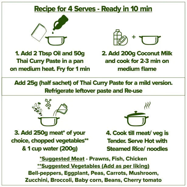 Thai Green Curry Paste Bulk Pack