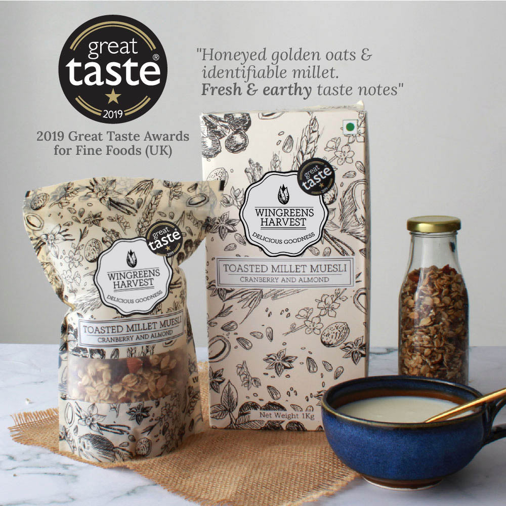 Toasted Millet Muesli Cranberry and Almond - 1 Kg