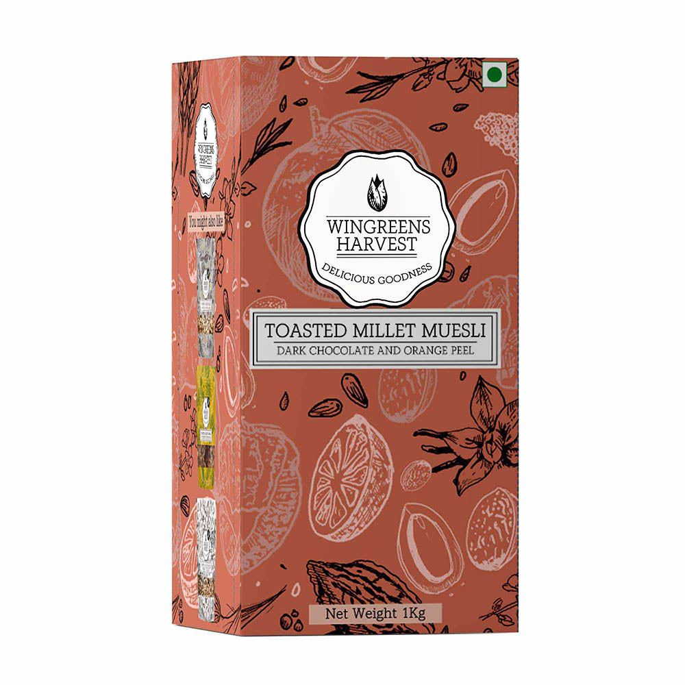 Toasted Millet Muesli Dark Chocolate and Orange Peel - 1 Kg