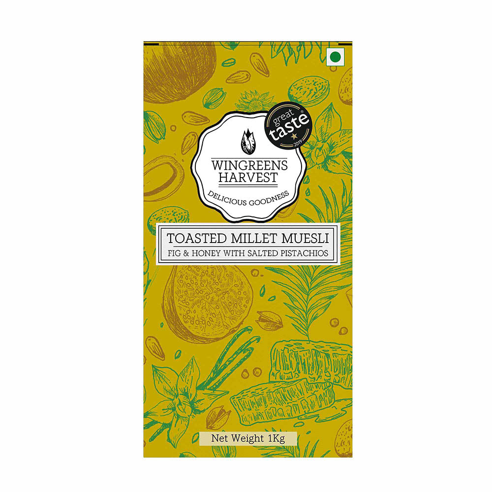 Toasted Millet Muesli Fig & Honey with Salted Pistachios - 1 Kg