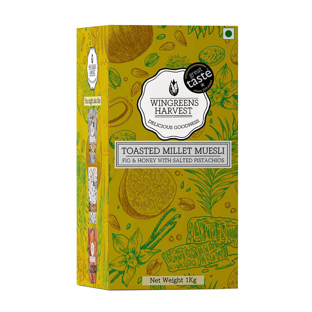 Toasted Millet Muesli Fig & Honey with Salted Pistachios - 1 Kg