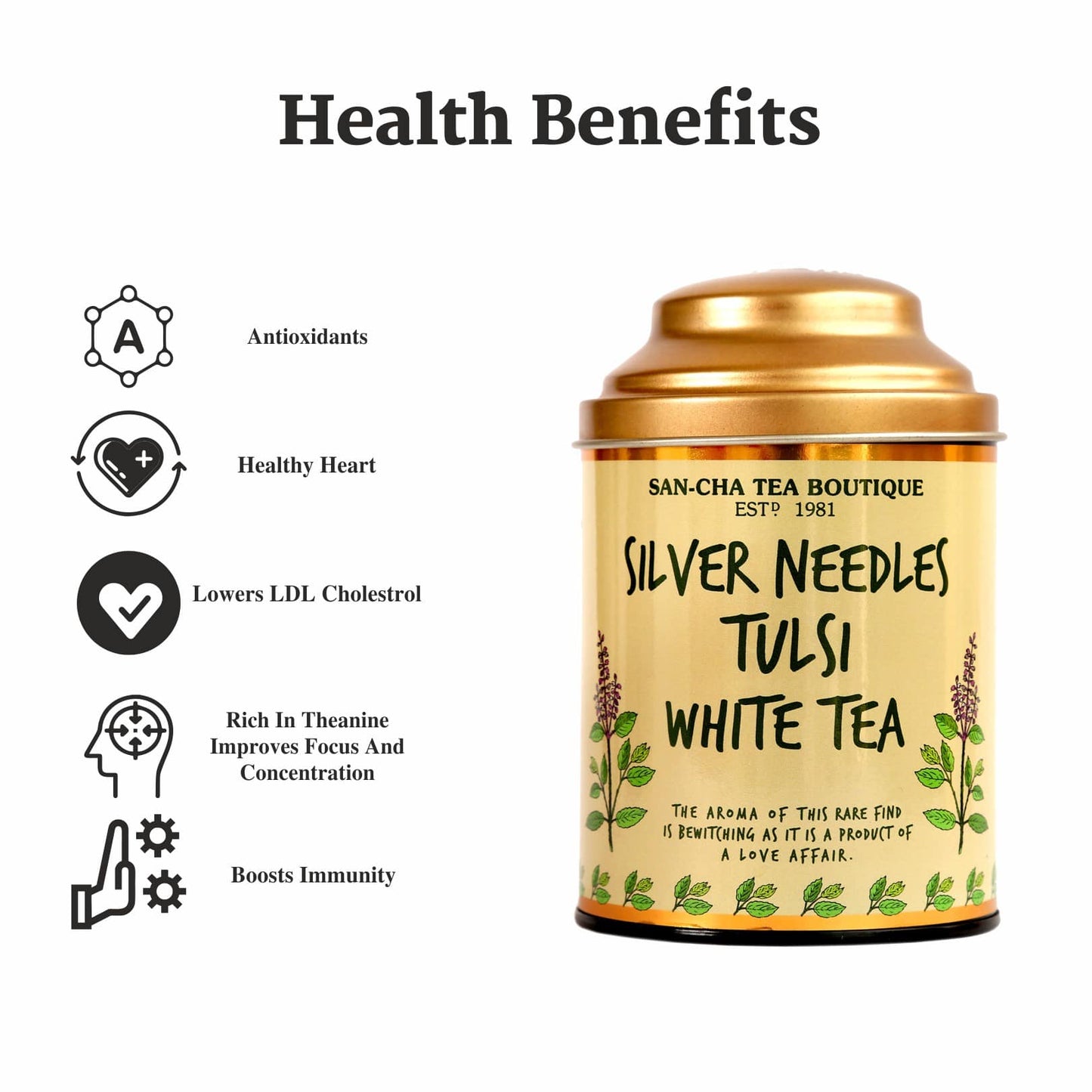 Tulsi White Tea (Silver Needles Tea)