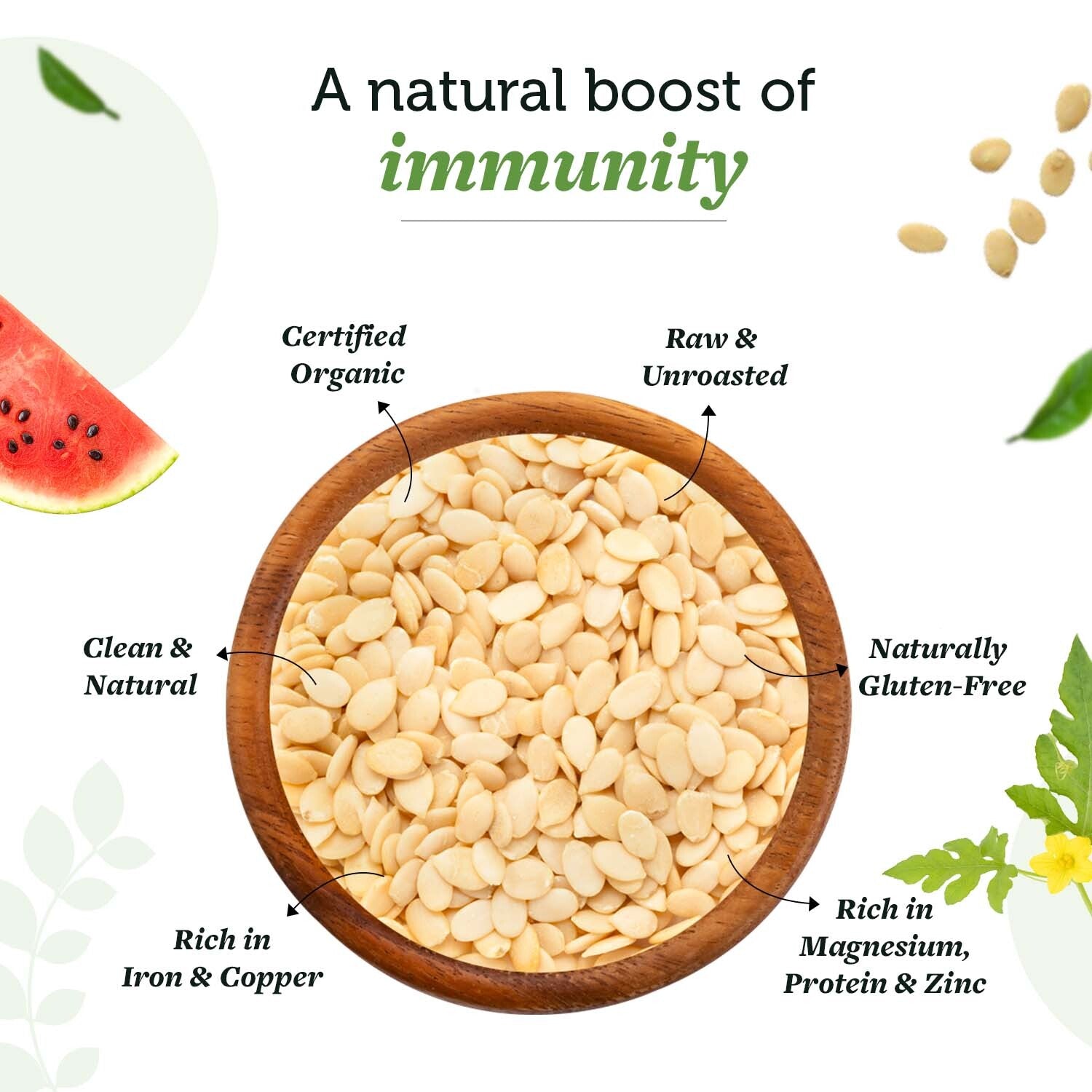 Unroasted Watermelon Seeds for Better Immunity