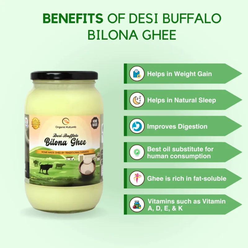 A2 Cow Desi Cultured Ghee Home Made By Traditional Bilona Method 100% Pure & Organic