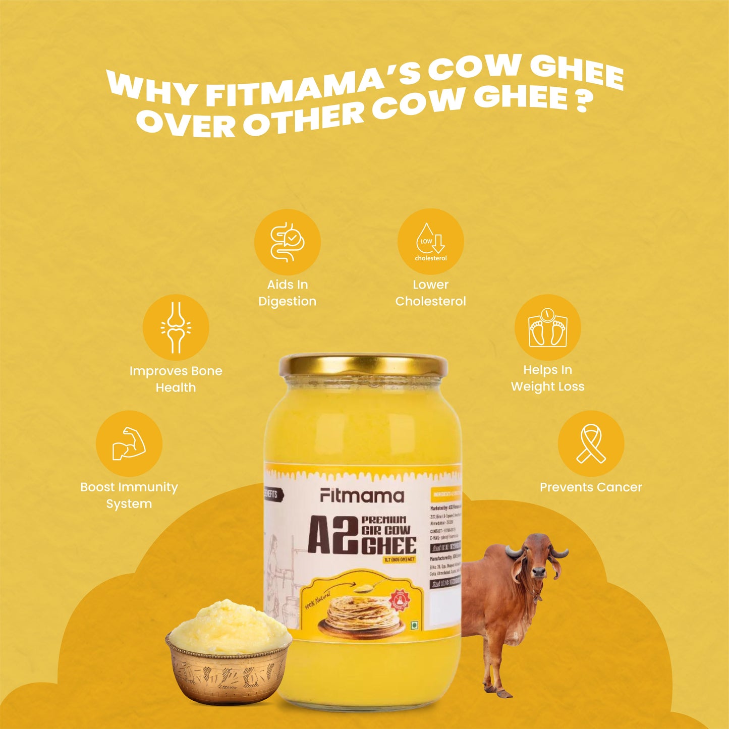 Premium Pure A2 Gir Cow Ghee