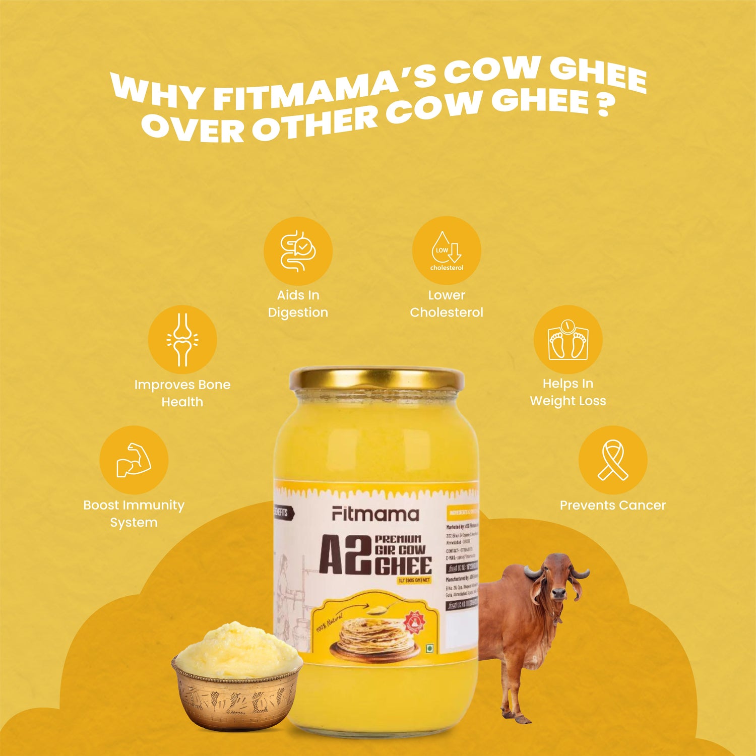 Premium Pure A2 Gir Cow Ghee