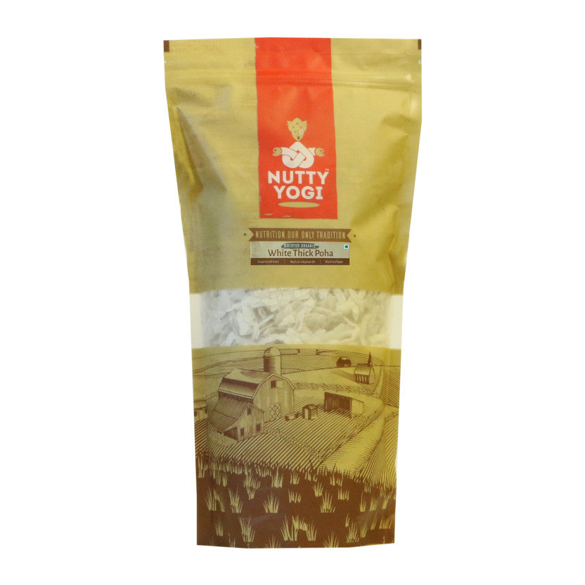 Nutty Yogi Organic White Thick Poha